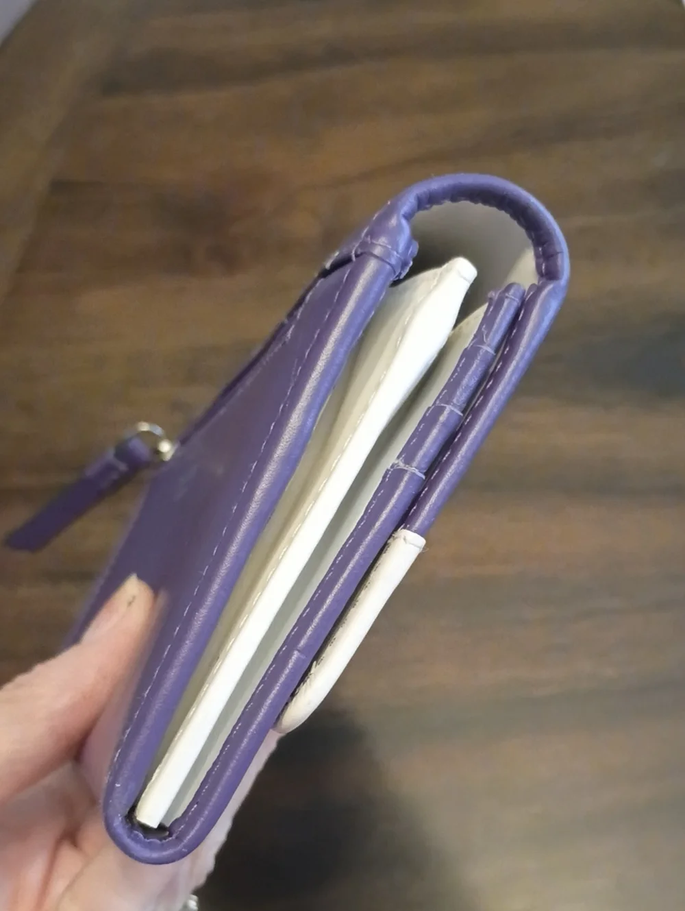Radley london purple gingerbread Christmas dogs snow wallet